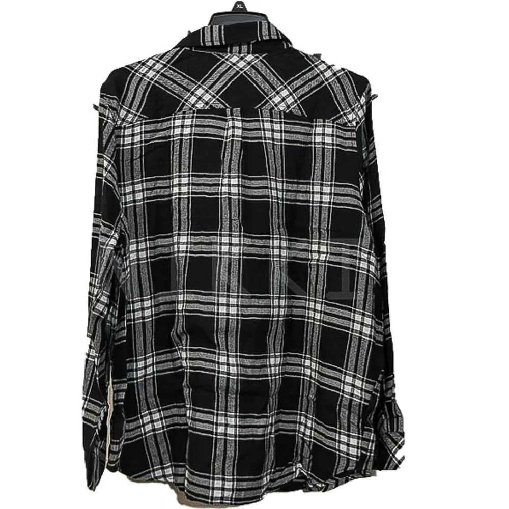 Brand new Well Worn Super Soft Cotton Blend Flannel Classic Plaid Shirt - Picture 4 of 7